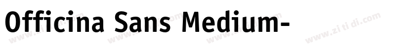 Officina Sans Medium字体转换
